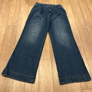 Victoria Vanderbilt Women's All Around Slimming Blue Jeans Size 10 Barrel Leg